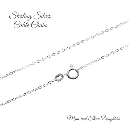 RN Charm in Sterling Silver. Handmade Necklace. Nurse Gift. Retirement Gifts for Women. Registered Nurse Gifts